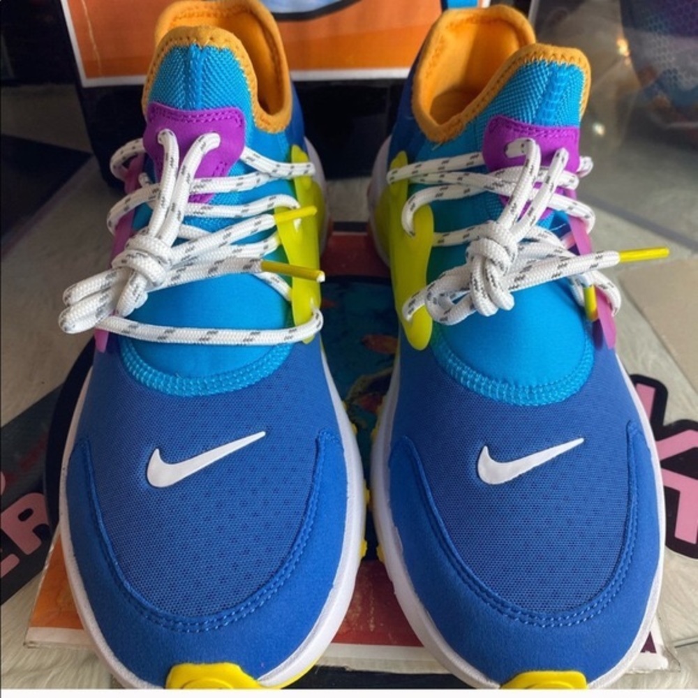 Nike React Presto Gs Blueberry Waffle Sneakers Youth 7